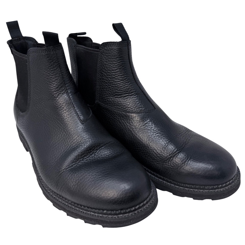 Sorel Madson Chelsea Waterproof Boots Mens 10.5 Black Leather NM3474-010